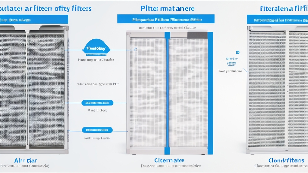 Légtisztító szűrők előtte-utána összehasonlítása tiszta új szűrők balra használt szűrők jobbra csere ütemezéssel és karbantartási ellenőrzőlistával